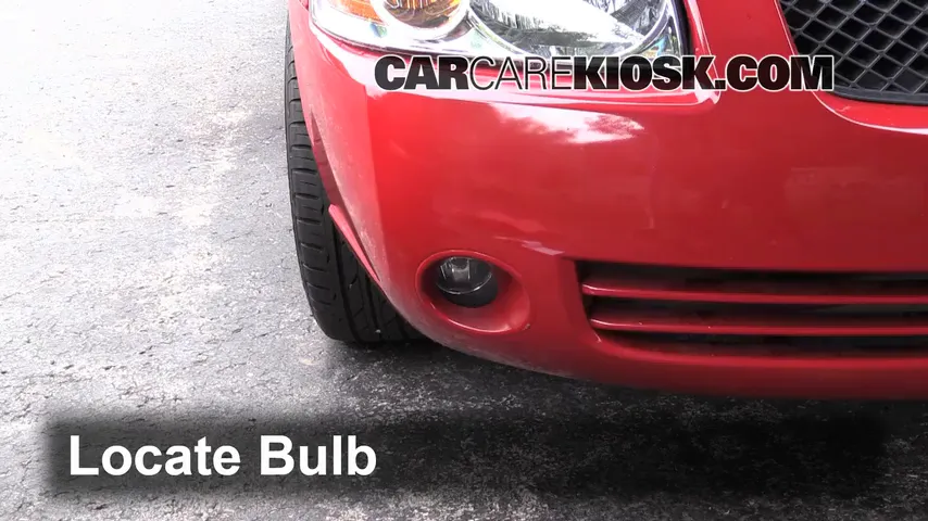 2006 Nissan Sentra S 1.8L 4 Cyl. Éclairage Feu antibrouillard (remplacer l'ampoule)